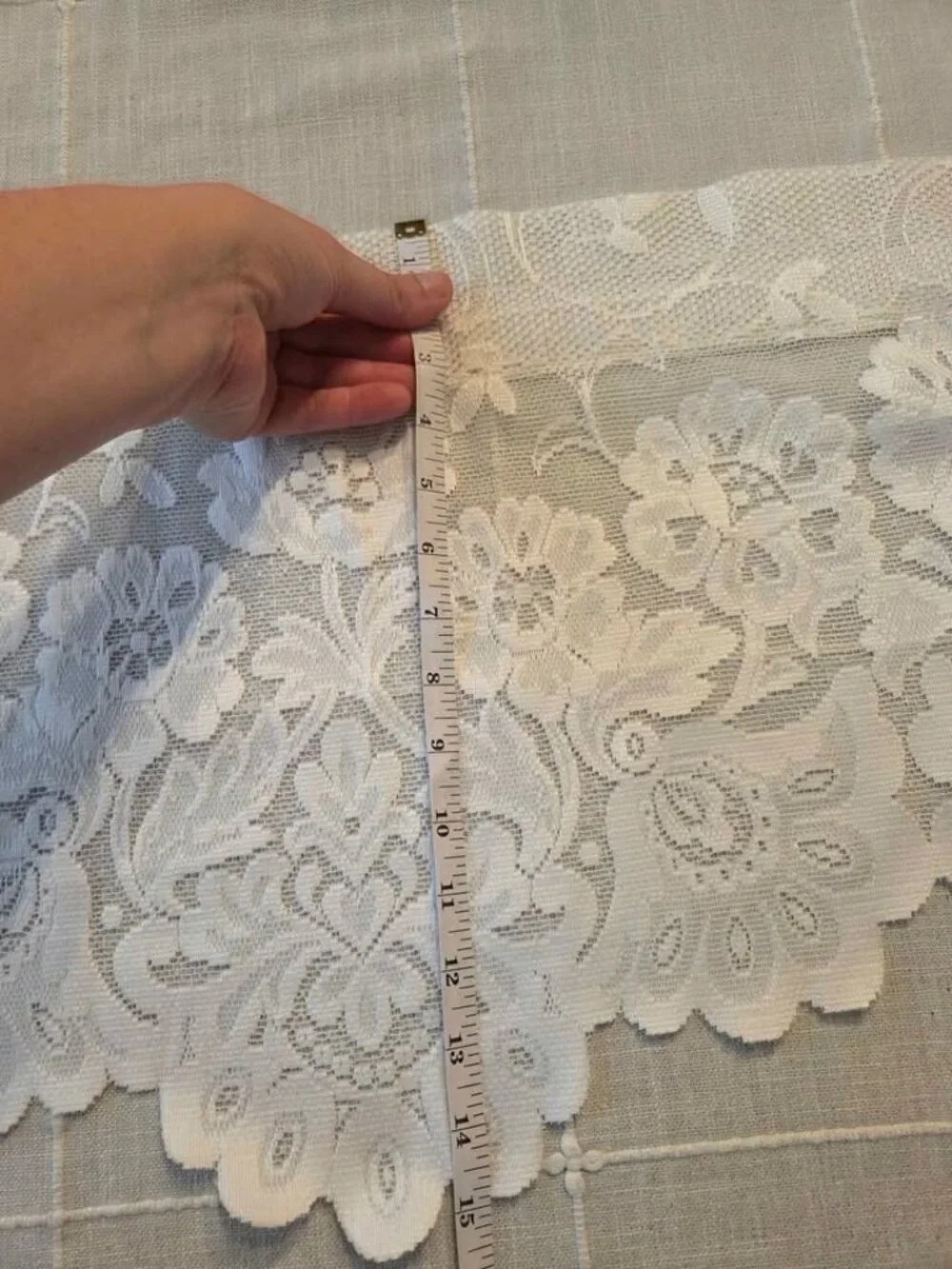 Vintage beautiful lace valance panel